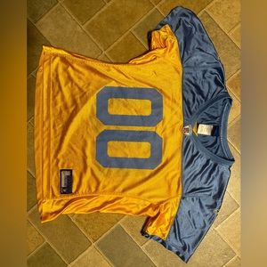 Eagles jersey city edition yellow blue kids large